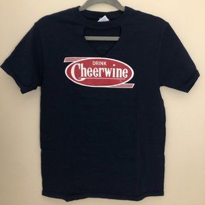 Cheerwine “Full of Good Cheer” Graphic Tee Navy